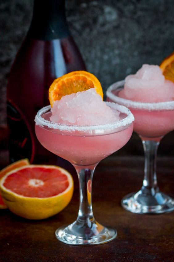 Drink Frozen pink grapefruit